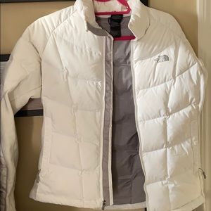 The north face summit series white puffer jacket